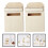 4Pièces Boîtes Aux Lettres Miniatures En Bois Beige 11