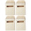 4Pièces Boîtes Aux Lettres Miniatures En Bois Beige 7