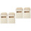 4Pièces Boîtes Aux Lettres Miniatures En Bois Beige 6
