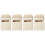 4Pièces Boîtes Aux Lettres Miniatures En Bois Beige 4