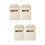 4Pièces Boîtes Aux Lettres Miniatures En Bois Beige 9