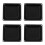 4Pcs Iron Speaker Handle Black Recessed Loudspeaker Box Hardware 5