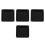 4Pcs Iron Speaker Handle Black Recessed Loudspeaker Box Hardware 4
