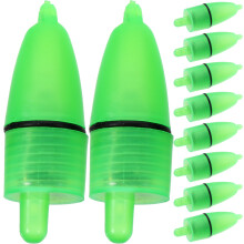 100Pcs Green Fishing LED Light Multi-Functional Rod Bite Alarm Clip-on