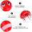 3Pcs Red Plastic Knitting Rope Tools Compact Portable Knitting 3