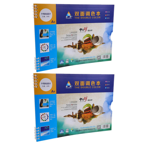 2Pcs White Paper Paint Mixing Trays Practical Palettes for Artists 2