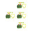 4Sets Soft Adjustable Leaf Skirt and Garland Accessory for Beach Party 5
