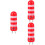 3Pcs Red Plastic Knitting Rope Tools Compact Portable Knitting 7