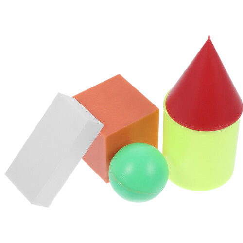 2Sets Assorted Color Plastic Geometry Teaching Tools Math Learning Aid 2