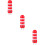 3Pcs Red Plastic Knitting Rope Tools Compact Portable Knitting 10