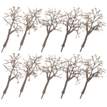50Pcs Coffee Plastic Model Tree Trunks for Train Landscape DIY Crafts