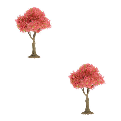 2Pcs Multi Color Miniature DIY Wire Trees for Scenic Model Decoration 2