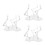 3Pcs Versatile Transparent Action Figure Stand Bases for Doll Display 8