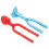 4Pcs Colored Plastic Heart Shape Clips Kids Snow Fighting Maker Toy 3