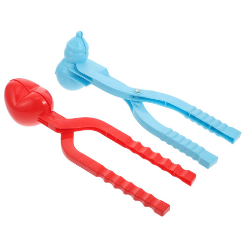 4Pcs Colored Plastic Heart Shape Clips Kids Snow Fighting Maker Toy 2