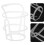 40Pcs Durable Plastic Bottle Nets White Hospital Accessories 11