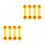 8Pcs Red ABS Kids Workout Dumbbells Physical Exercise Toy 8