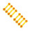 8Pcs Red ABS Kids Workout Dumbbells Physical Exercise Toy 7