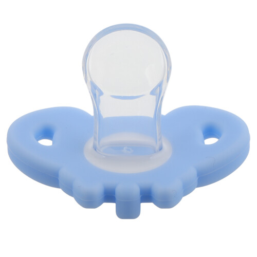 3Pcs Comfortable Silicone Elephant Baby Pacifier Soother Sky-Blue 1
