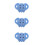 3Pcs Comfortable Silicone Elephant Baby Pacifier Soother Sky-Blue 8