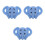 3Pcs Comfortable Silicone Elephant Baby Pacifier Soother Sky-Blue 6