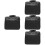 4Pcs Multifunctional Black Guitar Effector Storage Bags 8