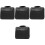 4Pcs Multifunctional Black Guitar Effector Storage Bags 5