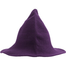2Pièces Chapeaux Sorcière Halloween Violet Laine Décorations Festives