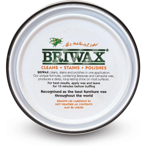 NEW Formula Briwax Wax Polish Medium Brown P7 400g 2