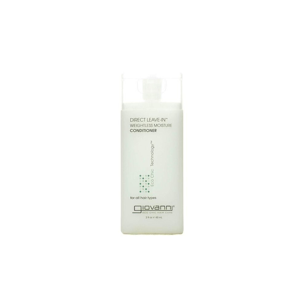 Giovanni Direct Leave-In Treatment Conditioner 2 Oz  Lightweight Moisturizing & Strengthening Leave-In Care for Dry, Frizzy, and Damaged Hair
