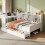 3ft Single Daybed with Storage Drawers and Bookcase 1