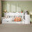 3ft Single Daybed with Storage Drawers and Bookcase 9