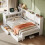 3ft Single Daybed with Storage Drawers and Bookcase 11