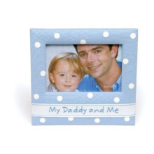 Mud Pie Baby Photo Frame 6x4" - My Daddy and Me (Blue)
