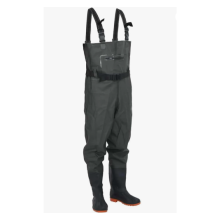 (dark green, 45) vidaXL Chest Waders with Boots and Belt Waterproof Hunting Fishing Waders