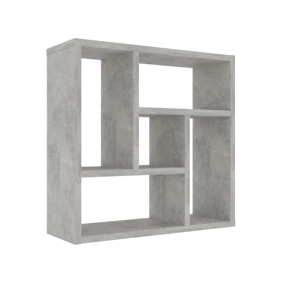 Vidaxl Wall Shelf Concrete Grey Engineered Wood Floating Storage Display Unit 8720286017463