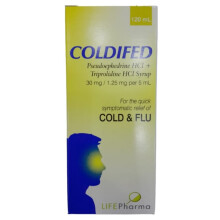 Coldifed Syrup |Cold, Allergy & Nasal Congestion Relief & Combination formula for multi-symptom relief - 120ml