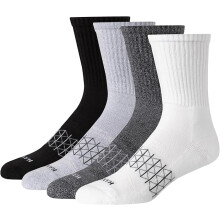 Hanes Men Active Cushioned Crew Socks (4-Pack)