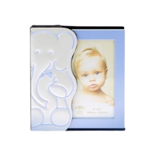 Baby Photo Album Holds 48 4x6" Prints - Blue Elephant Design