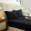 Imperial Rooms (Black, Double) Extra Deep 40CM Fitted Sheet Bed Sheets Single Double King 4