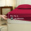 Imperial Rooms (Red, Single) Extra Deep 40CM Fitted Sheet Bed Sheets Single Double King 1