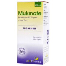 Mukinate 4mg/5ml Syrup Bot |Helps control allergy and respiratory symptoms - 100ml
