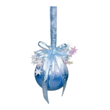 Weiste Christmas Tree Decoration - Baby`s First Christmas Bauble (Blue)