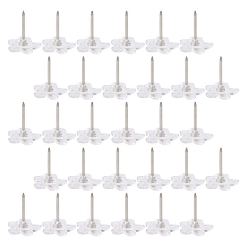 400Pcs Blue Delicate Thumbtacks Flower Shaped Pushpins for Daily Use 1