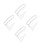 16Pcs Thin Transparent Extension Cord for Indoor LED String Lights 6