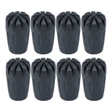 32Pcs Walking Stick Rubber Tips Black Hiking Crutch End Mats Durable