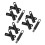 15Pcs Portable Plastic Mop Handle Grip Set Black Comfortable Hold 8