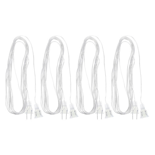 16Pcs Thin Transparent Extension Cord for Indoor LED String Lights 2