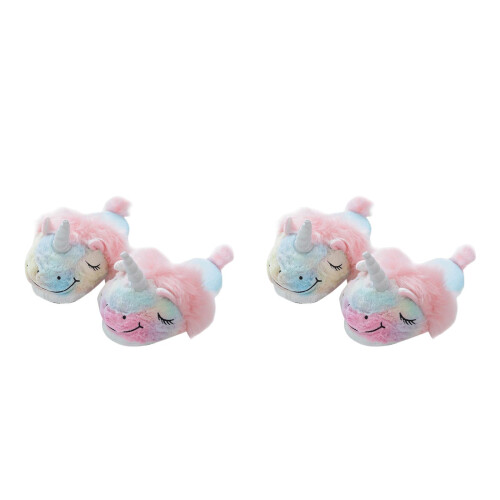 2Paren Paar Dames Slippers Comfortabel Warm Multikleur Antislip 2
