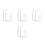 16Pcs Thin Transparent Extension Cord for Indoor LED String Lights 9